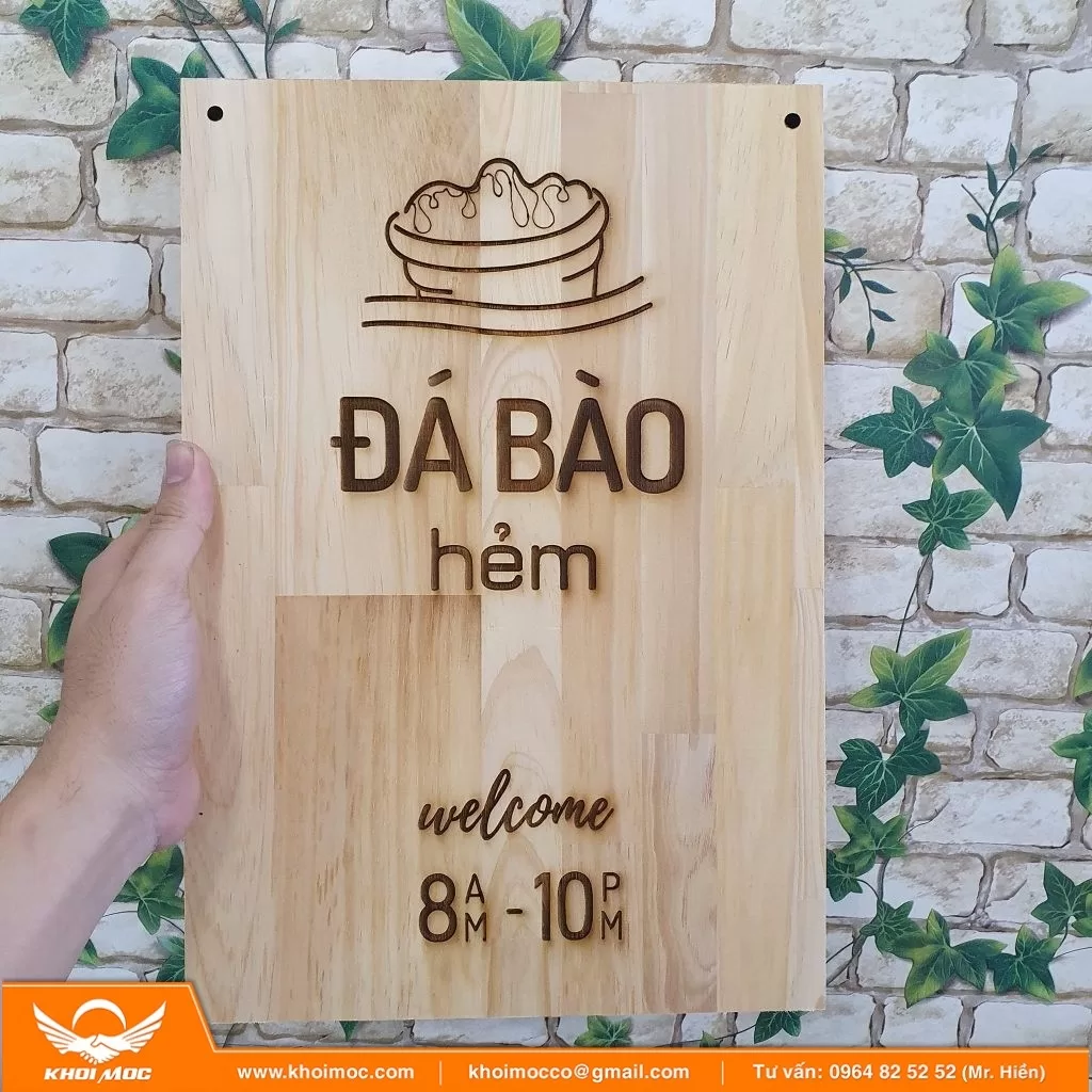 Top Xu Hướng Bảng Hiệu Gỗ Cuối 2025 26á