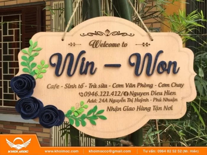 vệ sinh biển hiệu gỗ 036a