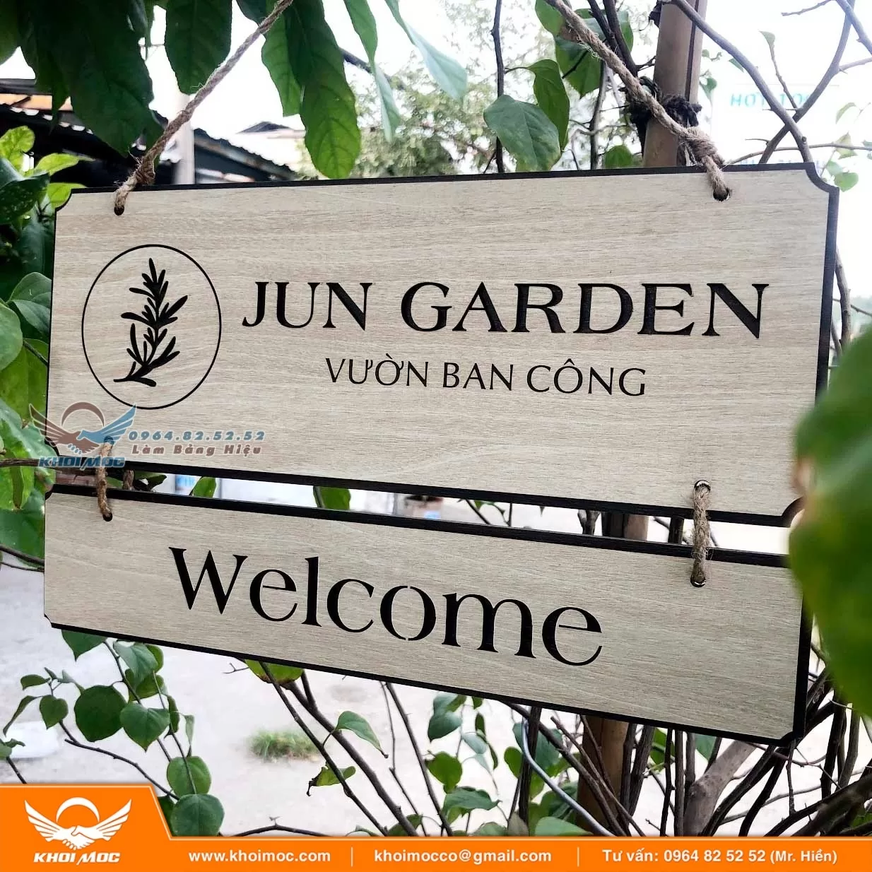Biển Hiệu Gỗ MDF Để NGoài trời được không 2 6á