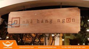 Biển Hiệu Gỗ MDF Để NGoài trời được không 2 6á26á