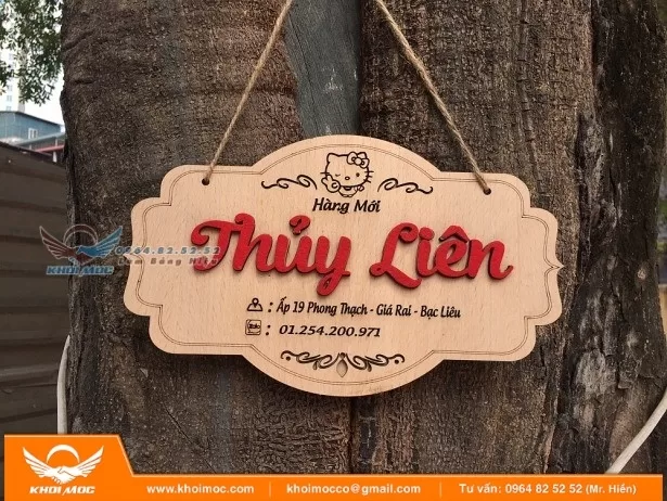 Biển Hiệu Gỗ MDF Để NGoài trời được không 26á26á2á