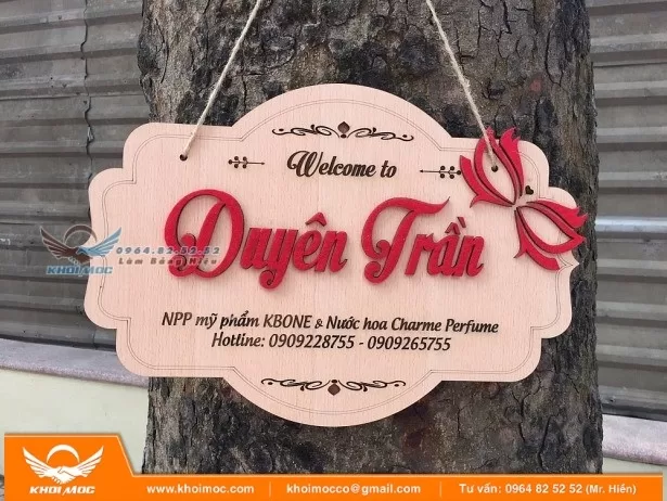 Biển Hiệu Gỗ MDF Để NGoài trời được không 26á26sa