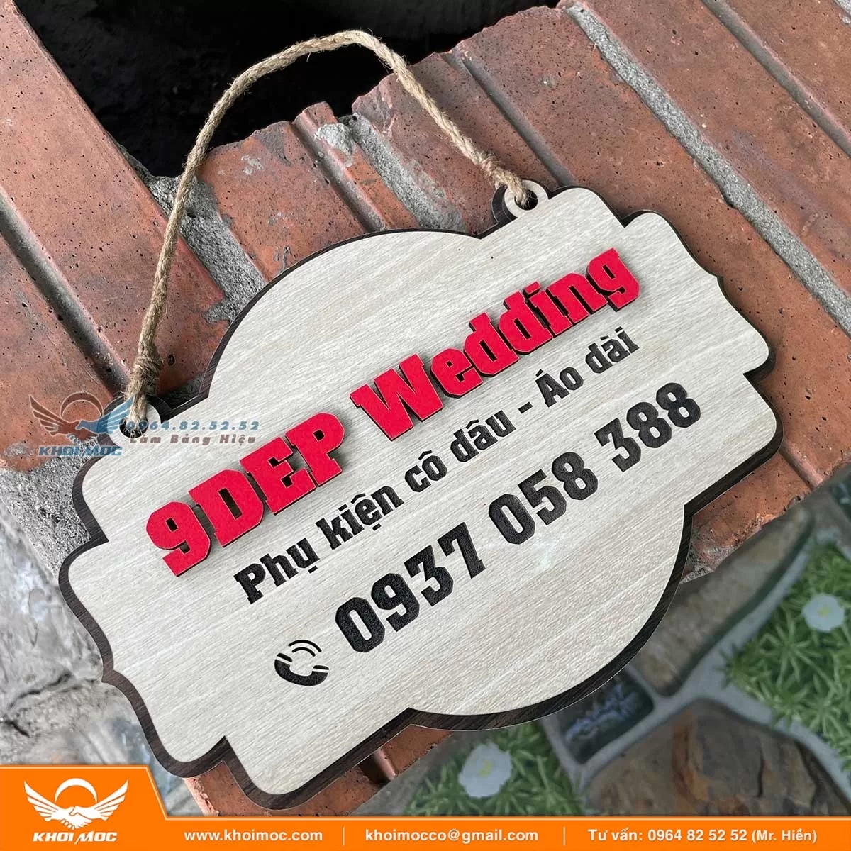 Biển Hiệu Gỗ MDF Để NGoài trời được không 62 6á